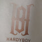 Bone hoodie with Hardyboy monologo on left chest