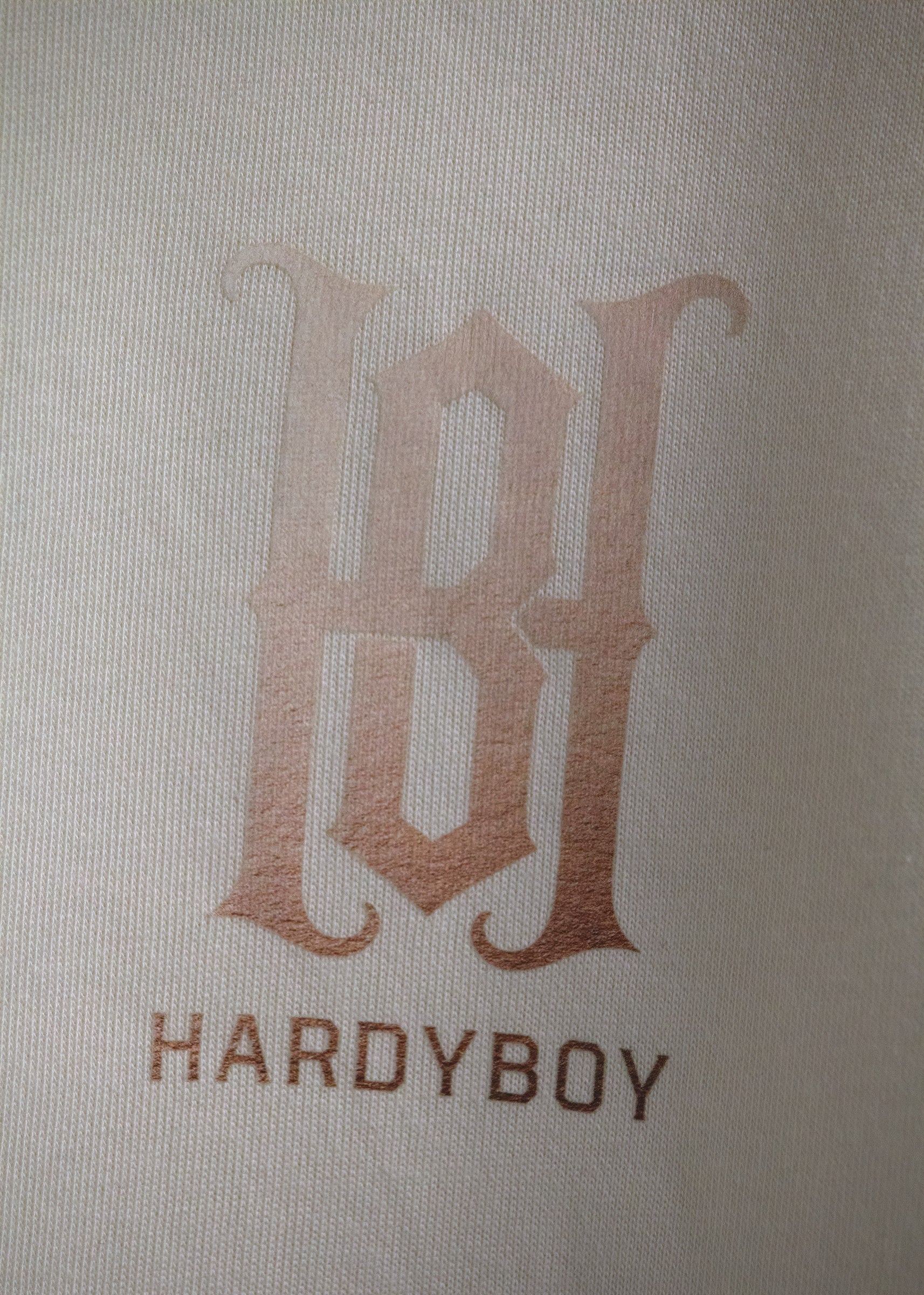Bone hoodie with Hardyboy monologo on left chest